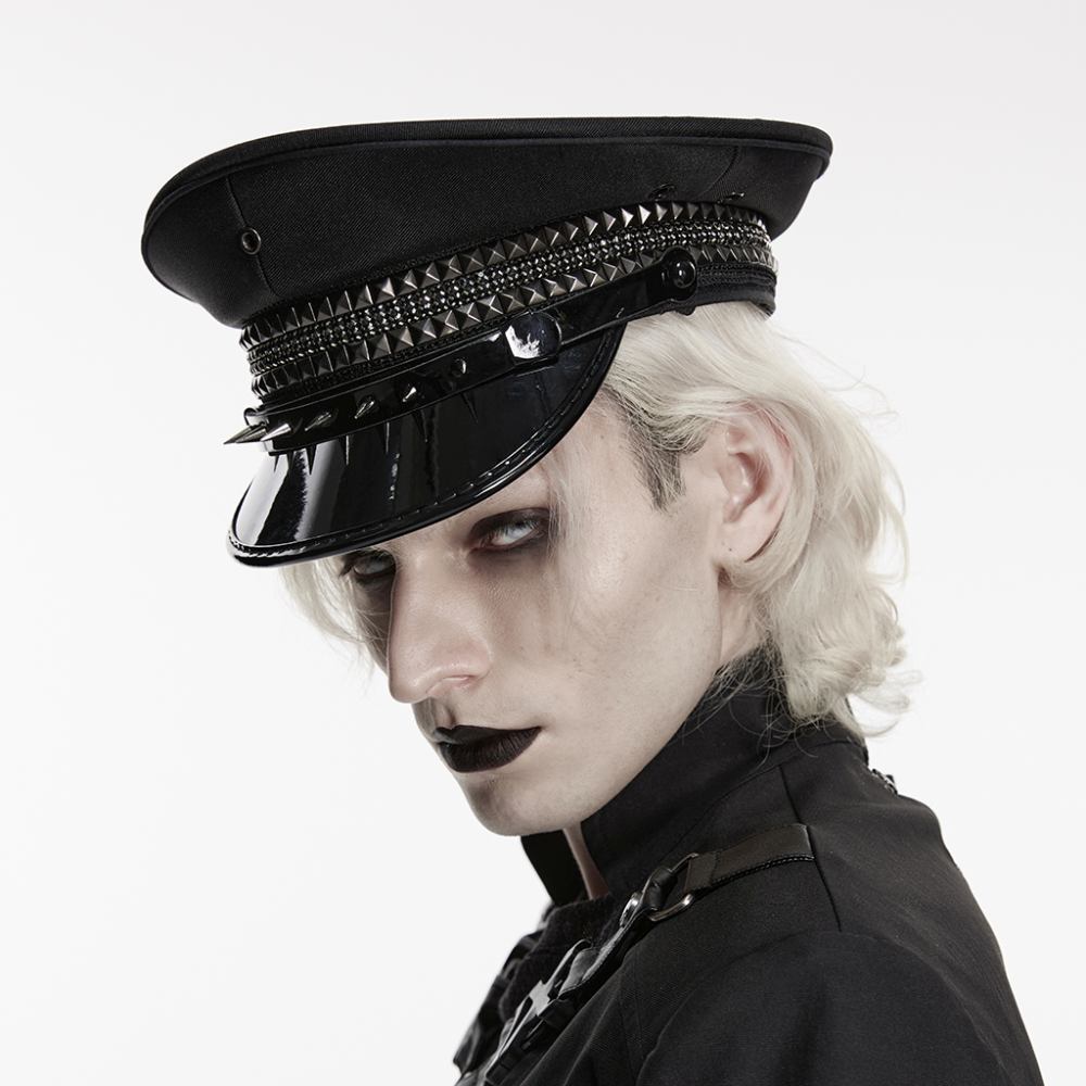 Punk Rave - Sinthetic Halo Officer Hat - Black